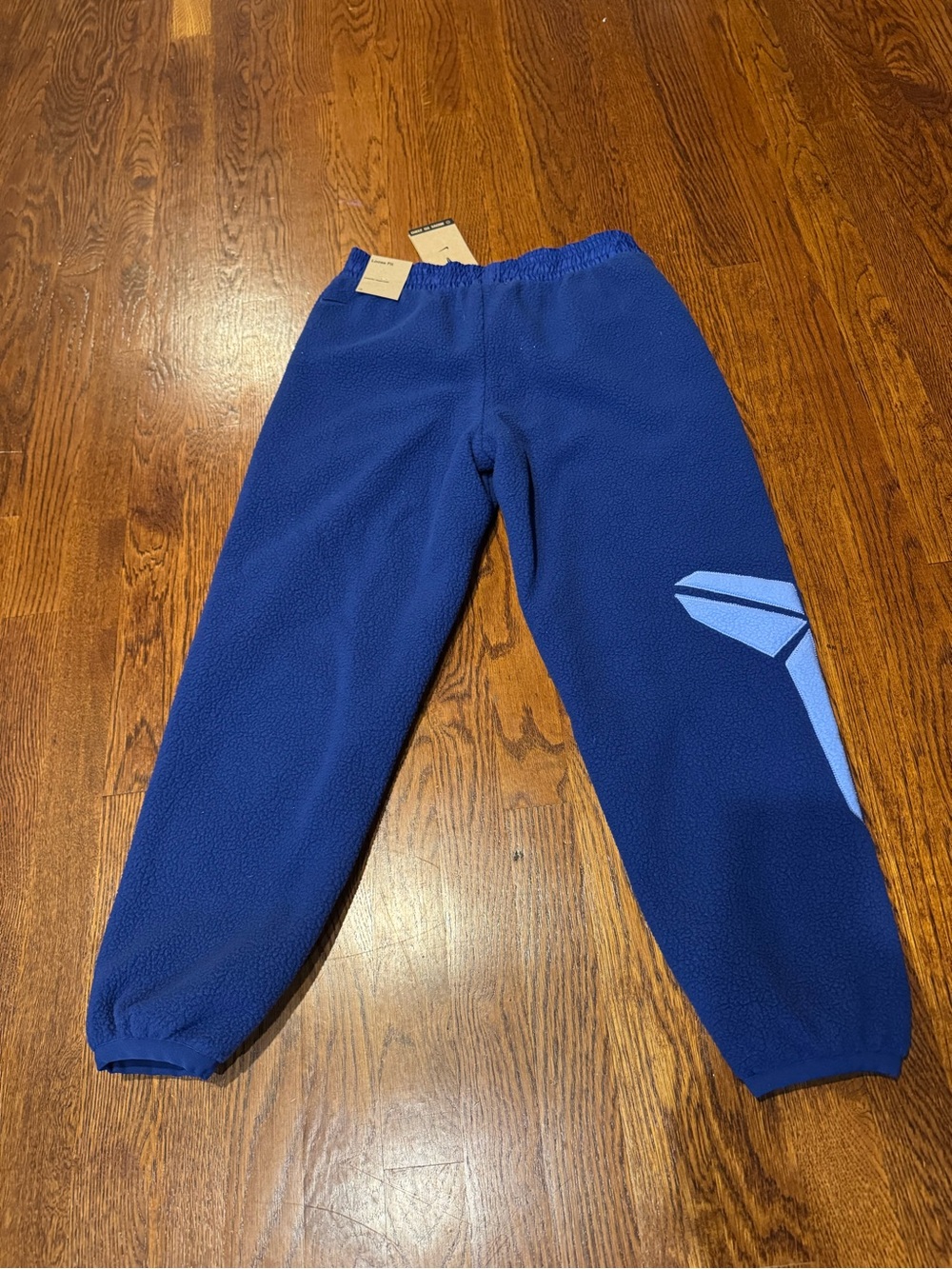Nike Kids Royal Blue Fleece Sweatpants with Light Blue Logo